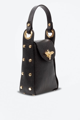 Sac à main en cuir - Noir et doré