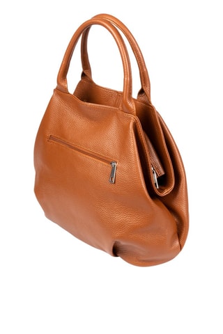 Sac à main en cuir - Camel 