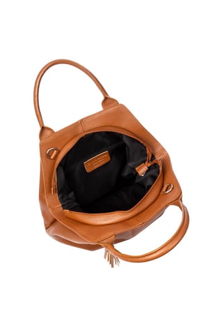 Sac à main en cuir - Camel 