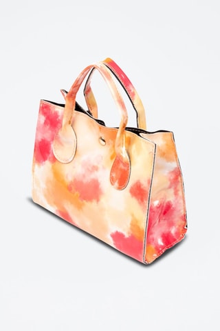 Sac à main en cuir - Orange et corail