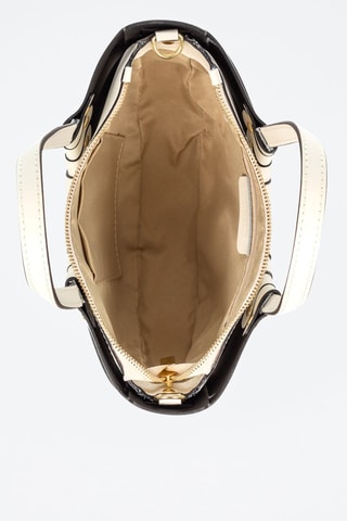 Sac à main en cuir Aquara - Blanc cassé