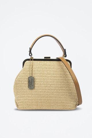 Sac à main en paille - Beige