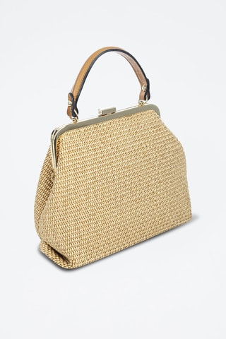 Sac à main en paille - Beige