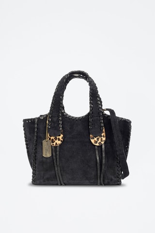 Sac à main en nubuck Avio - Noir