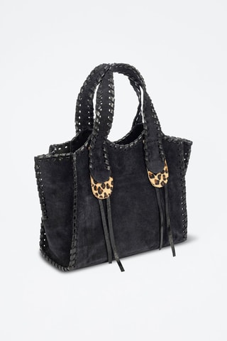 Sac à main en nubuck Avio - Noir