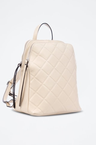 Sac à dos en cuir Arquà - Beige clair
