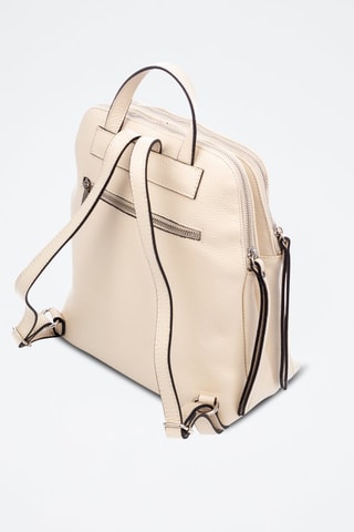 Sac à dos en cuir Arquà - Beige clair
