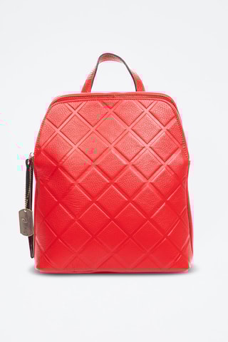 Sac à dos en cuir Arquà - Rouge