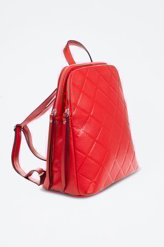 Sac à dos en cuir Arquà - Rouge