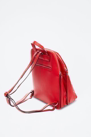 Sac à dos en cuir Arquà - Rouge