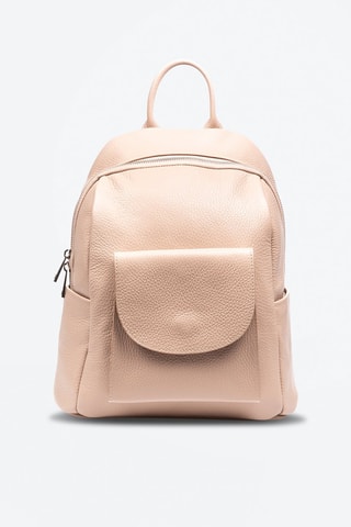 Sac à dos en cuir Albinea - Rose poudré