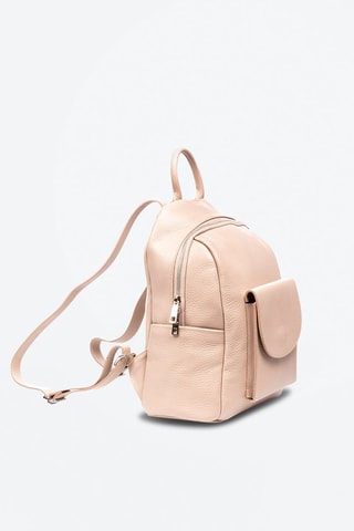 Sac à dos en cuir Albinea - Rose poudré