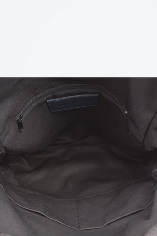 Sac à dos en cuir Monastier - Bleu marine