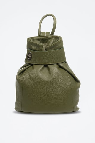 Sac à dos en cuir Edvige - Vert