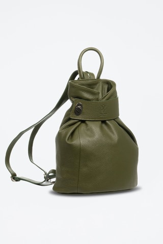 Sac à dos en cuir Edvige - Vert