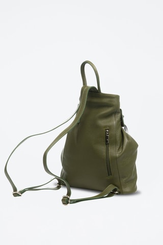 Sac à dos en cuir Edvige - Vert