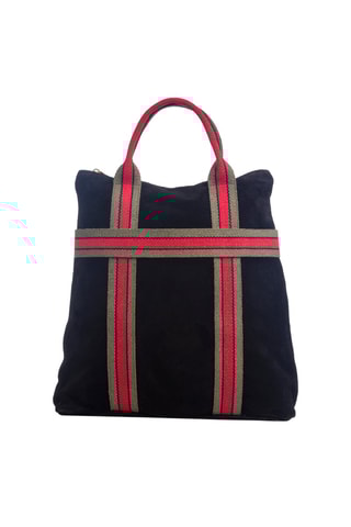 Sac à dos en nubuck - Noir - Firenze Artegiani