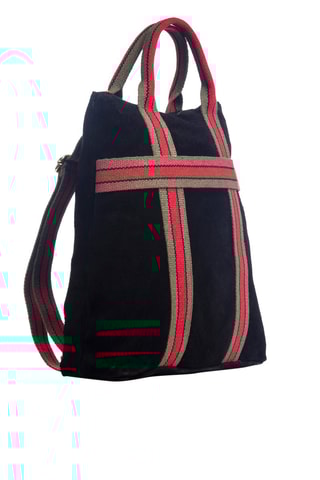Sac à dos en nubuck - Noir - Firenze Artegiani
