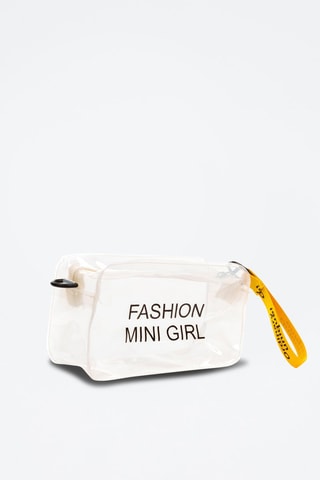 Trousse -  Transparent et jaune
