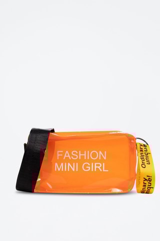 Trousse - 
Orange et blanc
