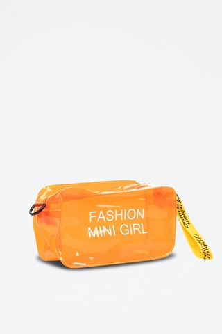 Trousse - 
Orange et blanc