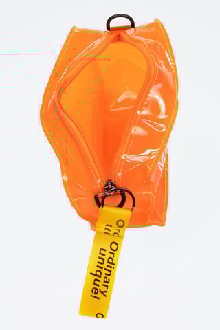Trousse - 
Orange et blanc
