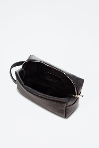 Trousse de toilette en cuir Arizzano - Noir