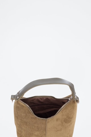 Sac porté épaule en nubuck Atina - Marron