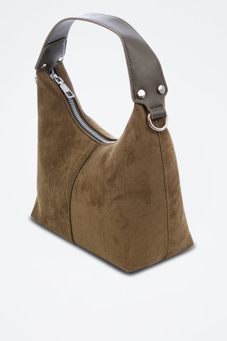 Sac porté épaule en nubuck Atina - Marron