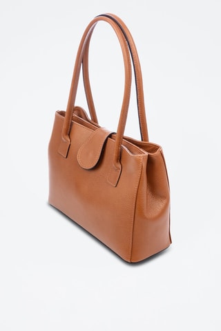 Sac porté épaule en cuir Auditore - Marron
