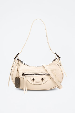Sac porté épaule en cuir Andora - Beige