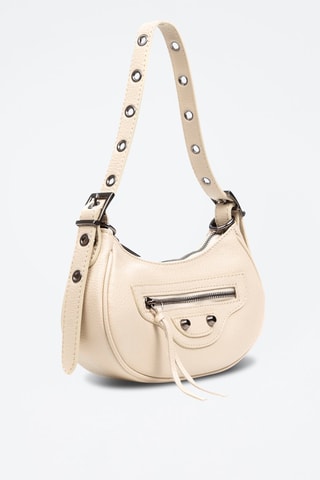 Sac porté épaule en cuir Andora - Beige