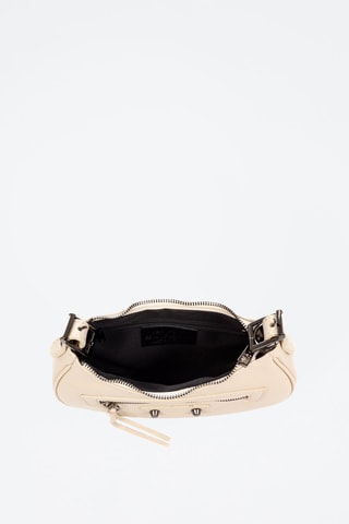 Sac porté épaule en cuir Andora - Beige