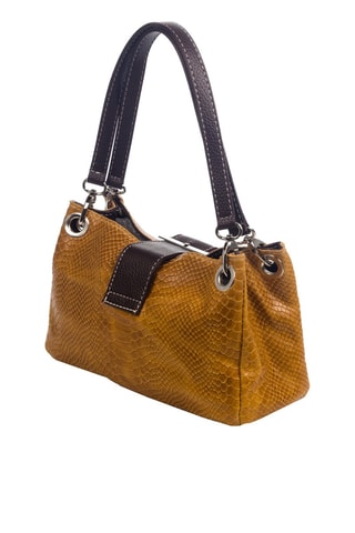 Sac porté épaule en cuir Anzio - Marron