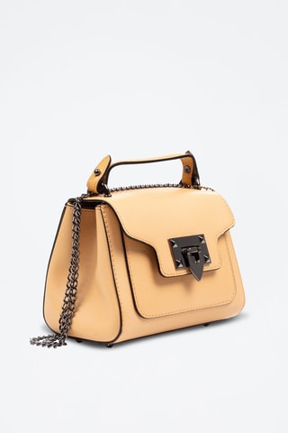 Sac bandoulière en cuir Angera - Jaune
