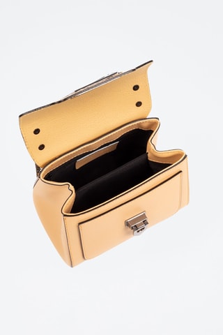Sac bandoulière en cuir Angera - Jaune