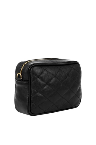 Sac bandoulière en cuir Cleopatra - Noir et doré