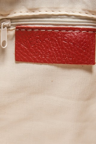 Sac bandoulière en cuir - Framboise et argenté