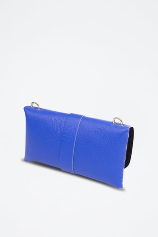 Sac bandoulière en cuir Amaseno - Bleu électrique