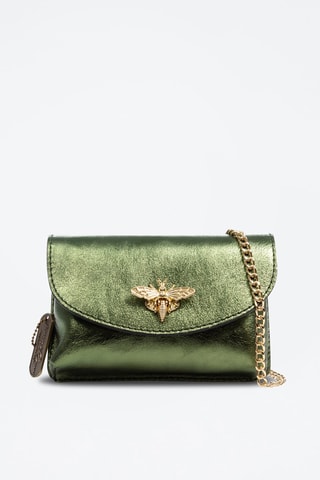 Leren Schoudertas Groen