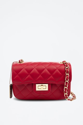 Sac en bandoulière en cuir Arcola - Rouge