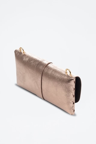 Nubuck Schoudertas- Bronskleurig