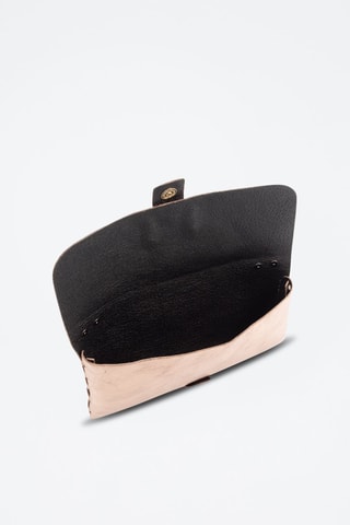 Nubuck Schoudertas- Bronskleurig