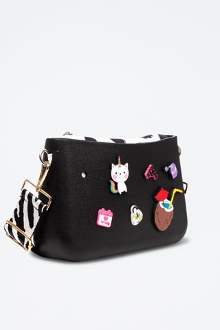 Sac bandoulière - Noir - Libellula
