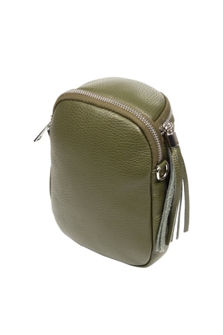 Sac bandoulière en cuir Agugliano - Olive