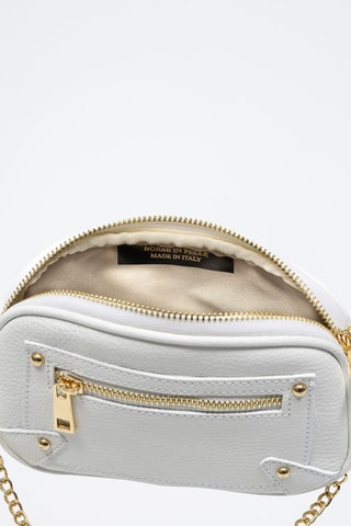 Sac bandoulière Asola en cuir - Blanc