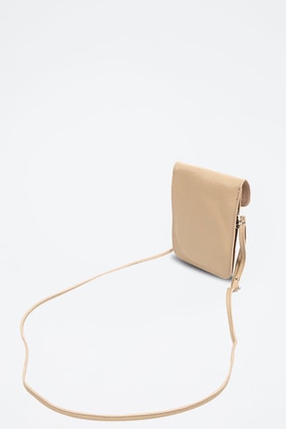 Sac bandoulière en cuir Albareto - Taupe