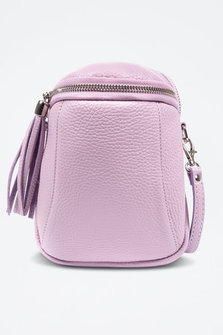 Sac bandoulière en cuir Agugliano - Lilas