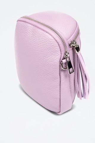 Sac bandoulière en cuir Agugliano - Lilas