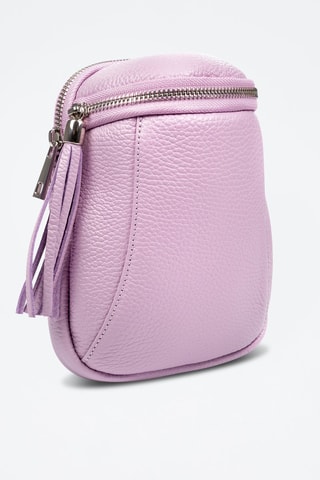 Sac bandoulière en cuir Agugliano - Lilas